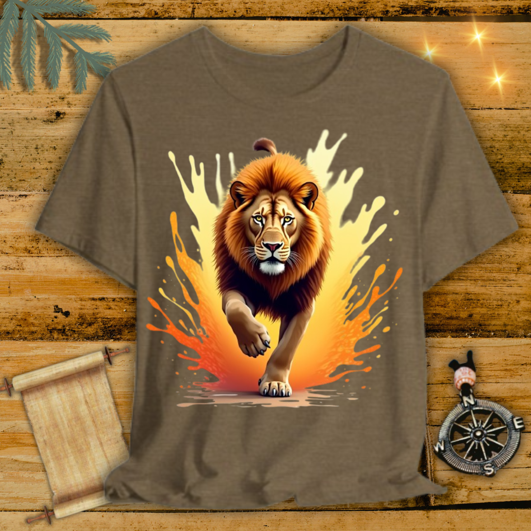 Nature Art Splash Lion Art T-Shirt