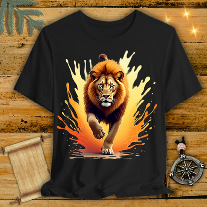 Nature Art Splash Lion Art T-Shirt