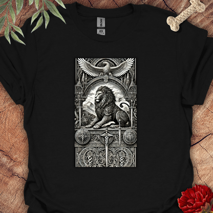 Medieval Lion Illustration Tee