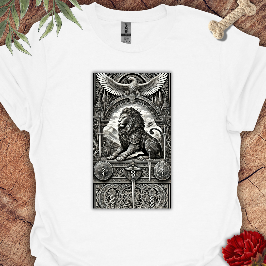 Medieval Lion Illustration Tee