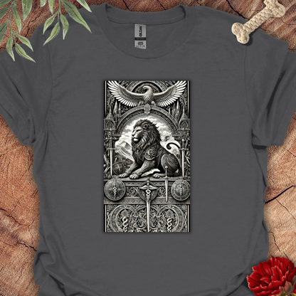 Medieval Lion Illustration Tee