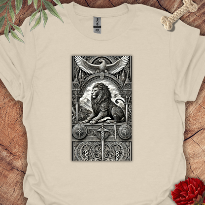 Medieval Lion Illustration Tee