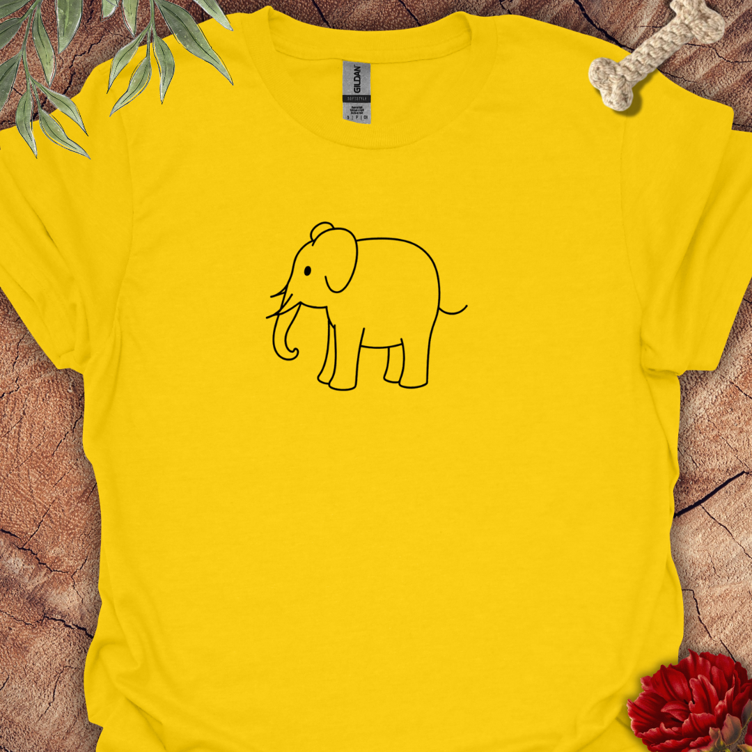 Minimalist Elephant Bloom Tee