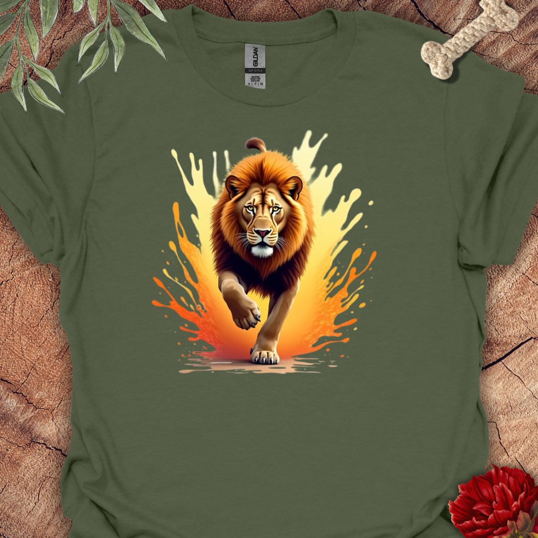 Nature Art Splash Lion Art Tee