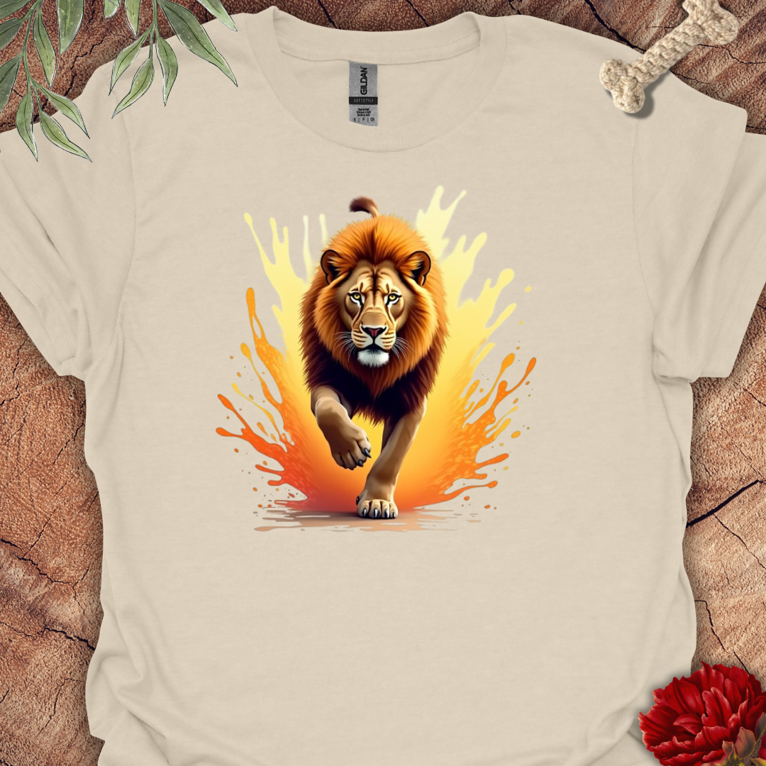 Nature Art Splash Lion Art Tee