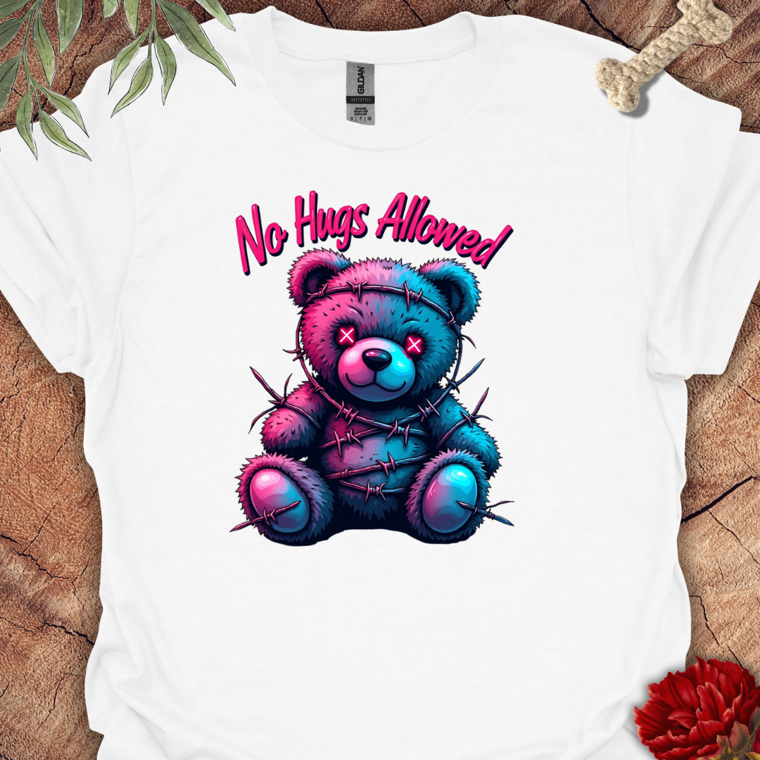 No Hugs Allowed Bear Tee