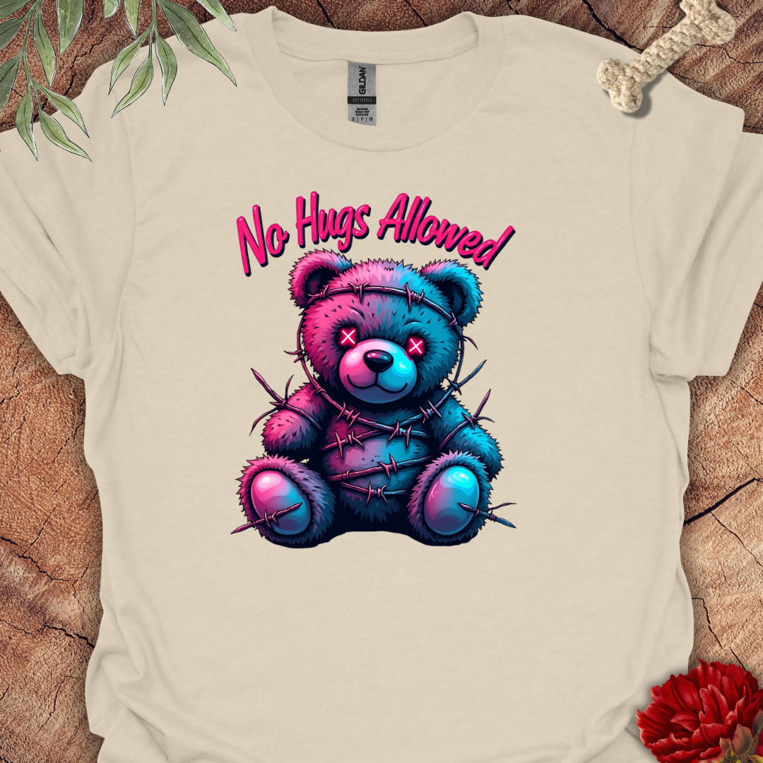 No Hugs Allowed Bear Tee