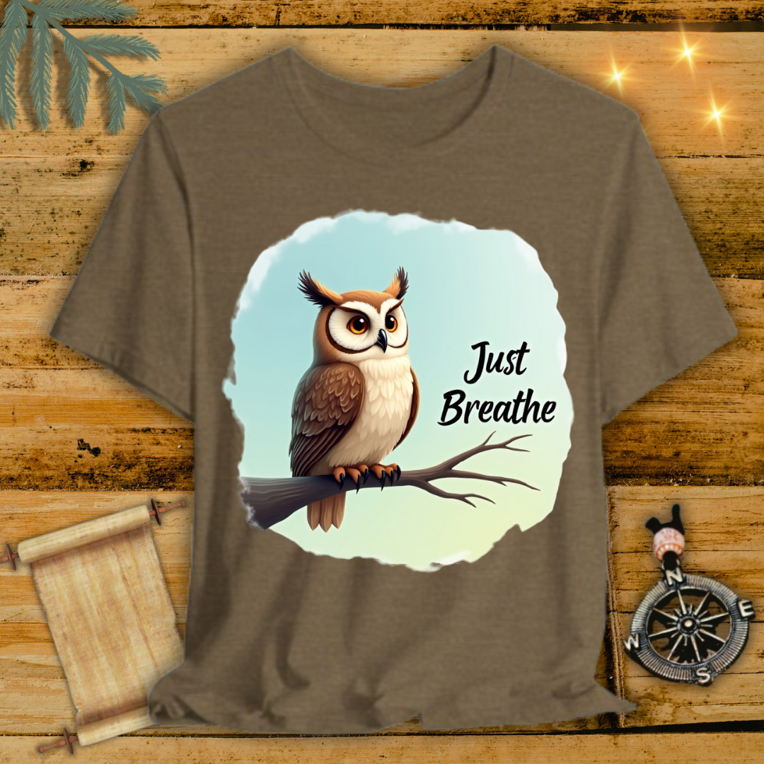 Just Breathe Owl T-Shirt