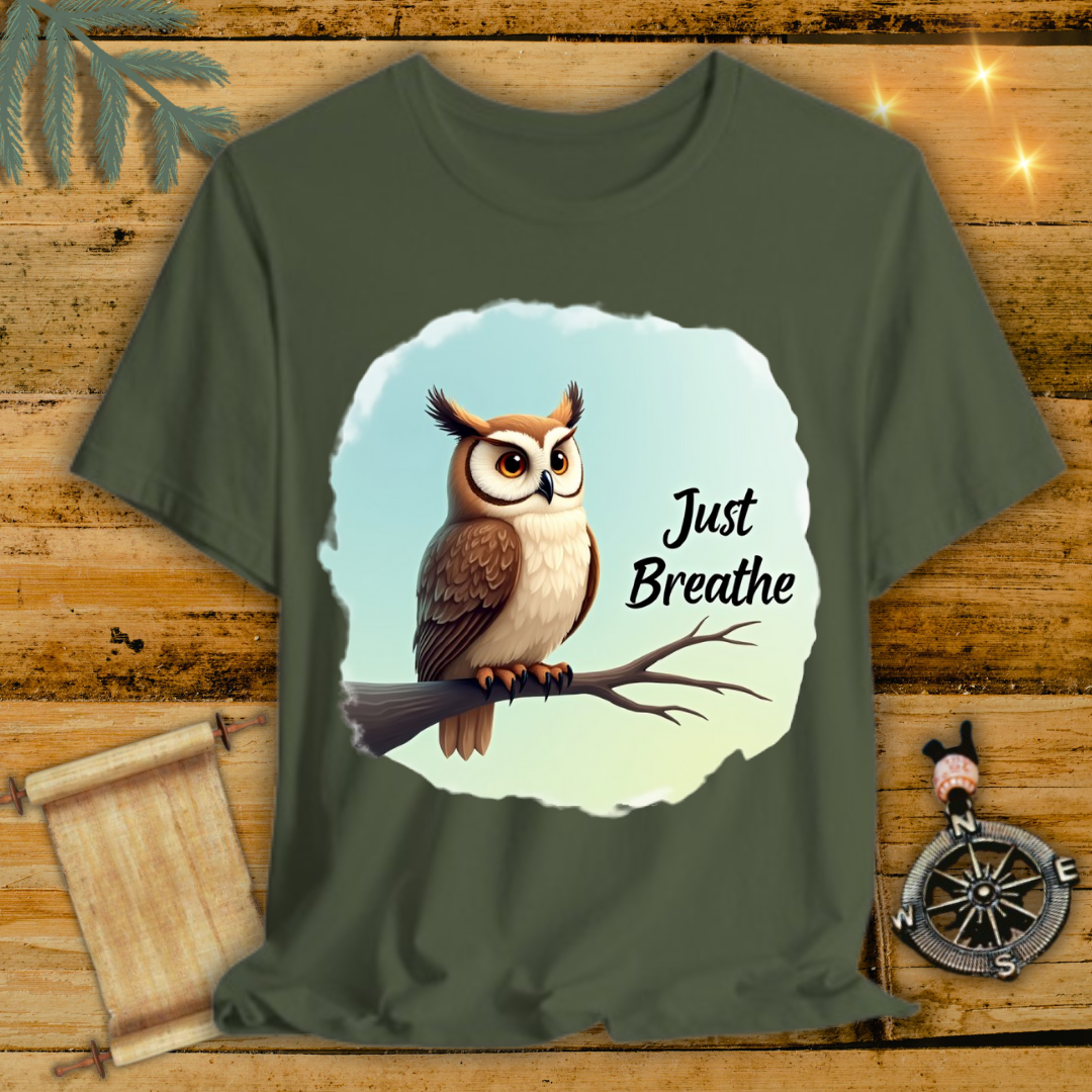 Just Breathe Owl T-Shirt