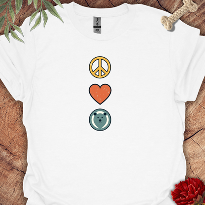 Peace, Love, Bear Tee