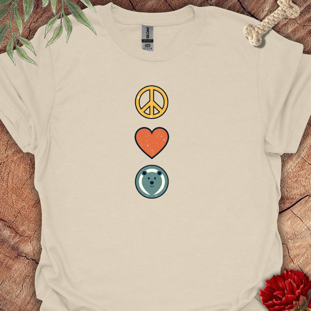 Peace, Love, Bear Tee