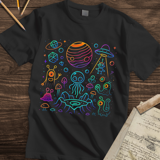 Psychedelic Space Critters T-shirt