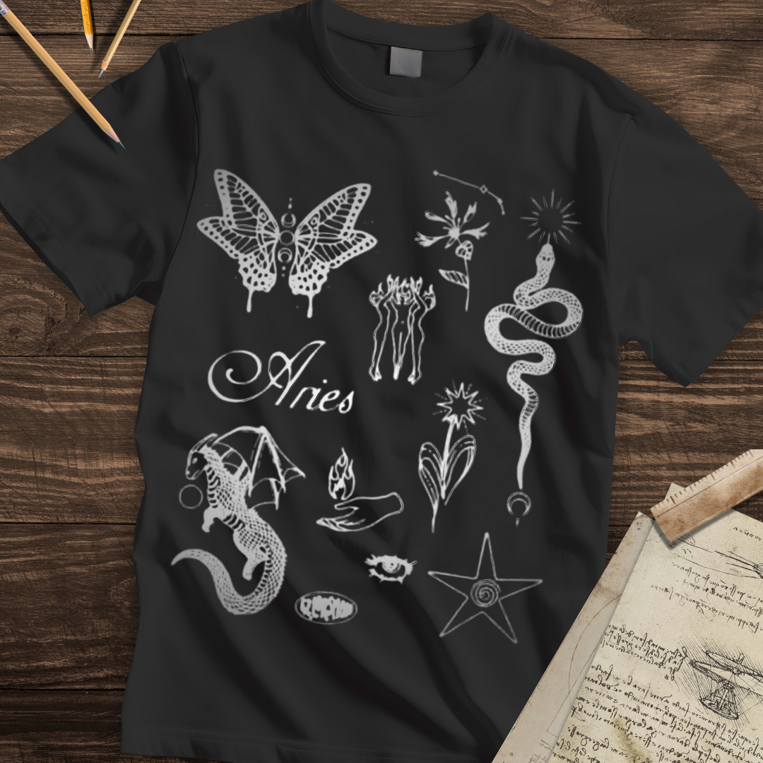 Silvered Aries Tee
