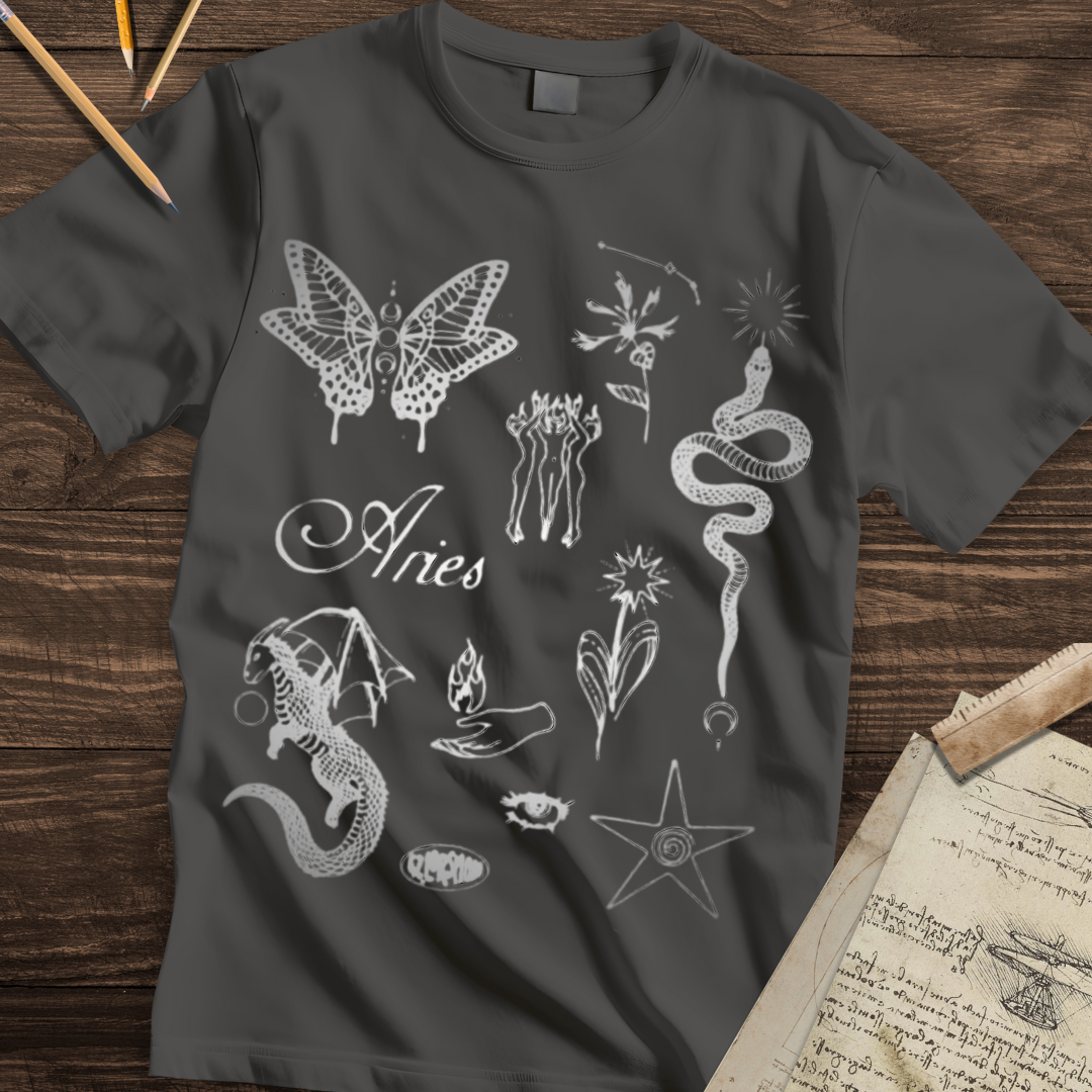 Silvered Aries Tee