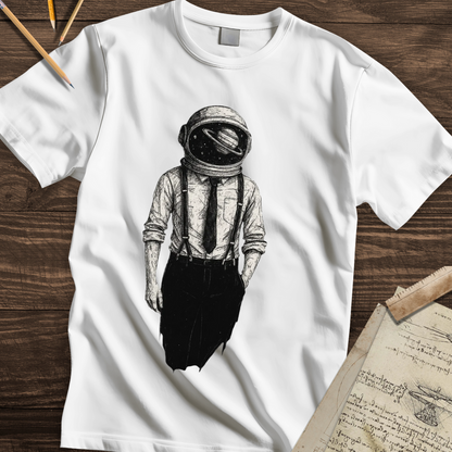 Space Suit and Tie T-shirt