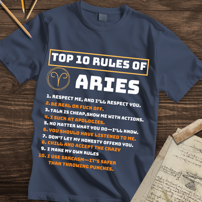 Top 10 ARIES RULES Tee