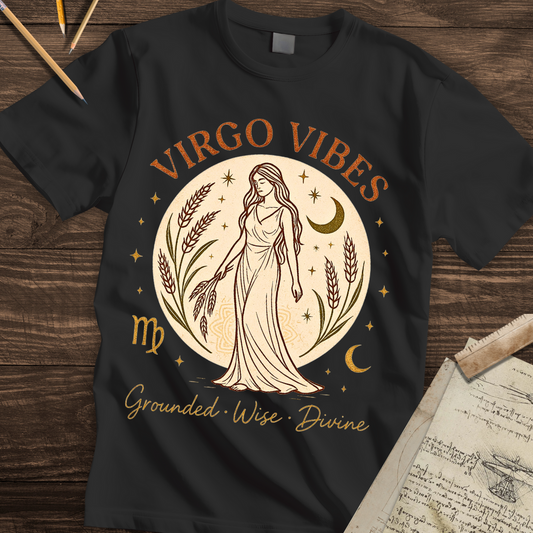 Virgo Vibes: Grounded, Wise, Divine Tee