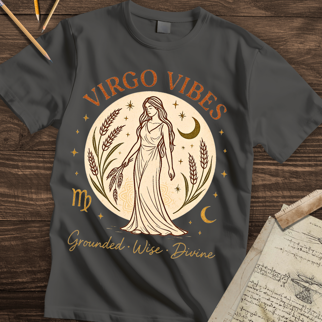 Virgo Vibes: Grounded, Wise, Divine Tee