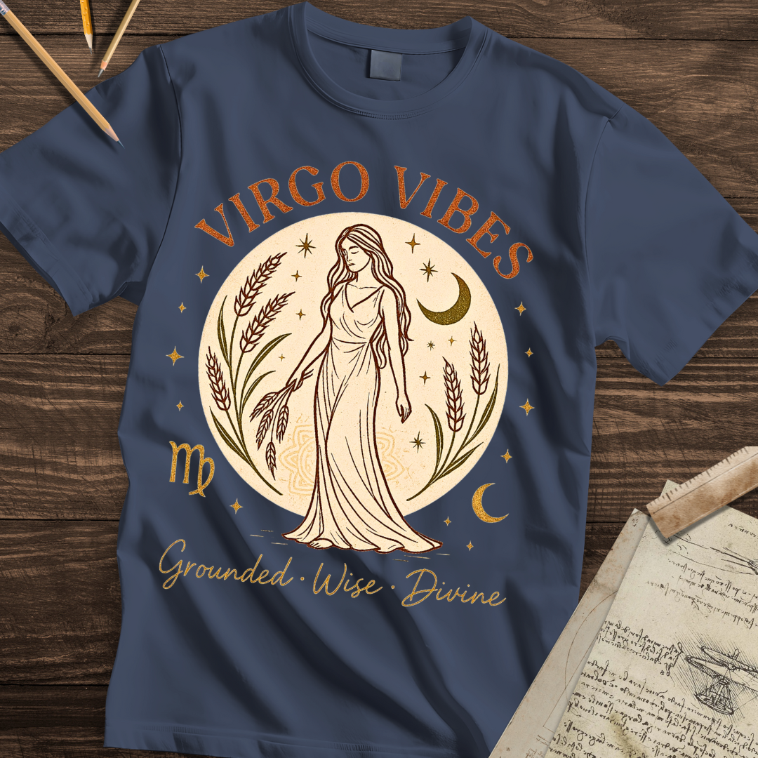 Virgo Vibes: Grounded, Wise, Divine Tee