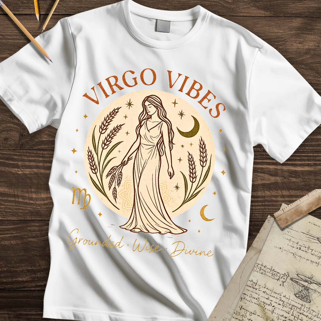 Virgo Vibes: Grounded, Wise, Divine Tee