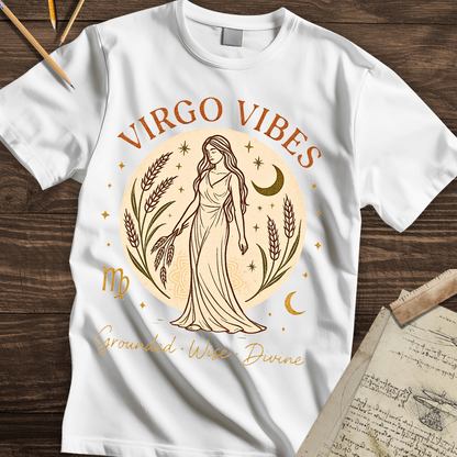 Virgo Vibes: Grounded, Wise, Divine Tee