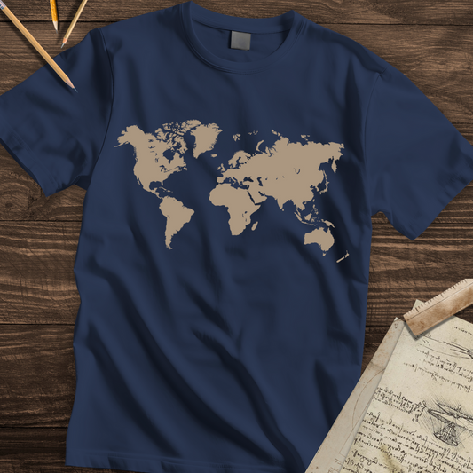 World Map Silhouette T-shirt
